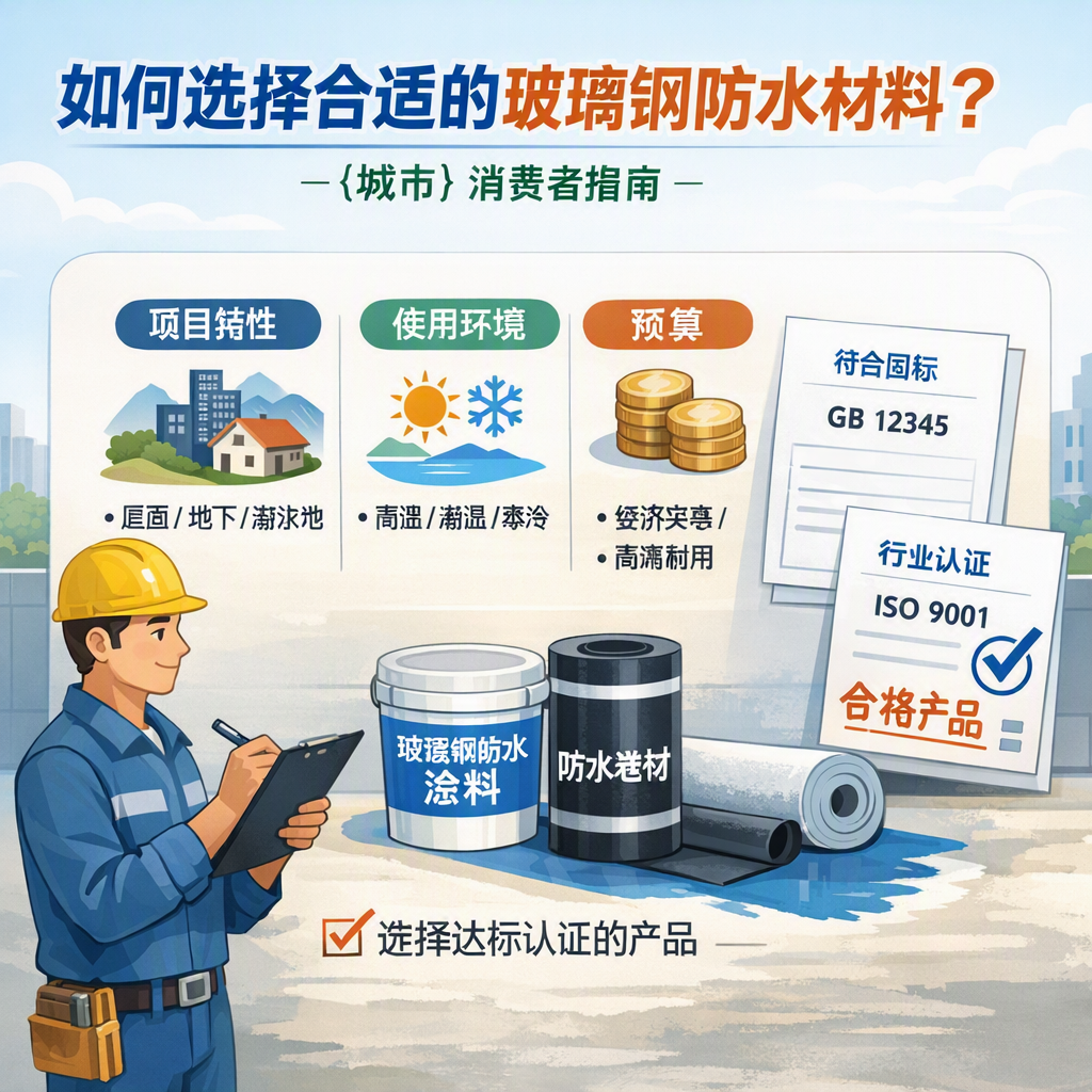 如何判定玻璃钢防水材料的合格标准？ 黄南 消费者指南