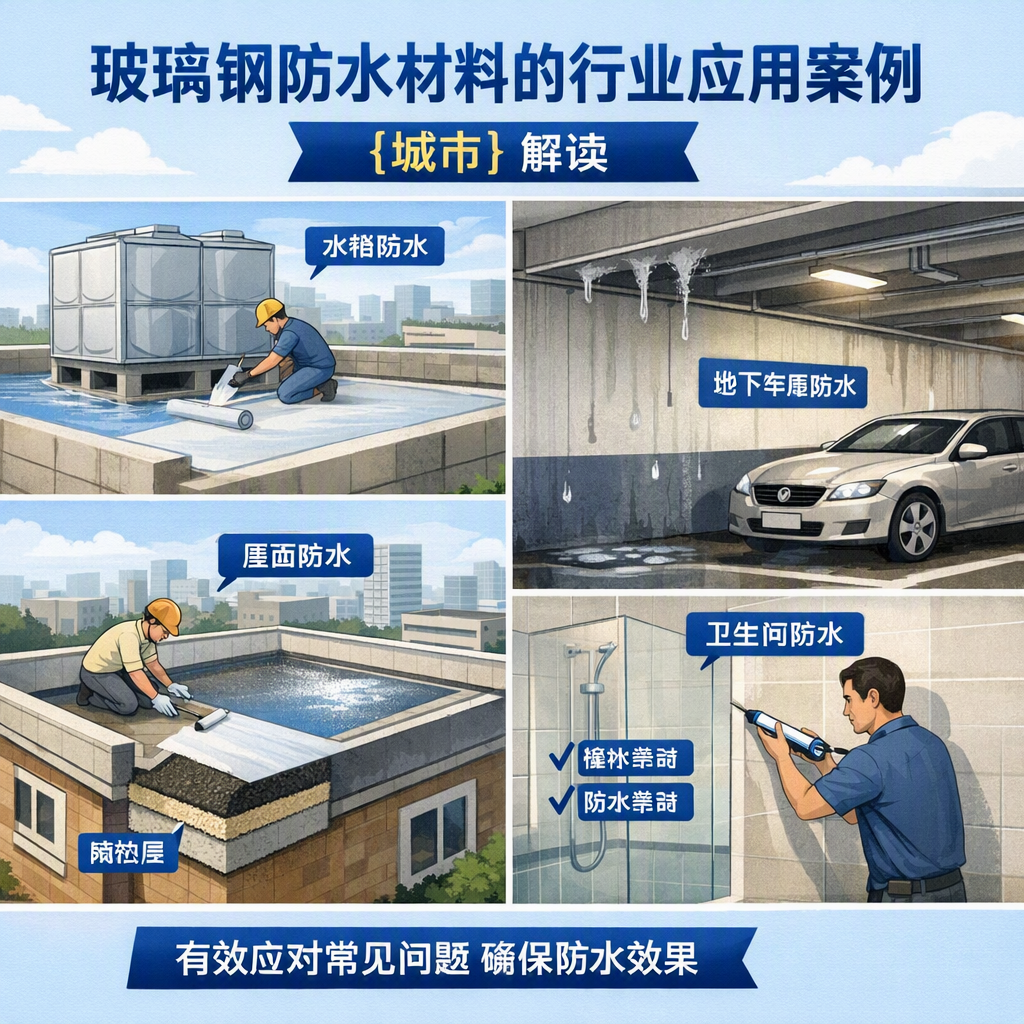 玻璃钢防水材料的行业应用案例,黄南解读