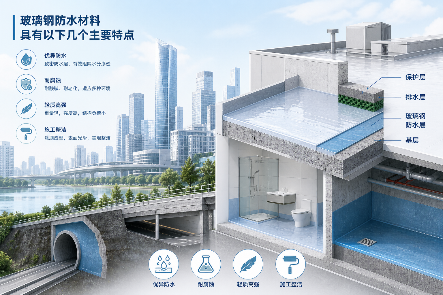 2023年玻璃钢防水材料市场趋势分析,关注 黄南 发展